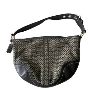 Vintage Monogram Coach Shoulder Bag